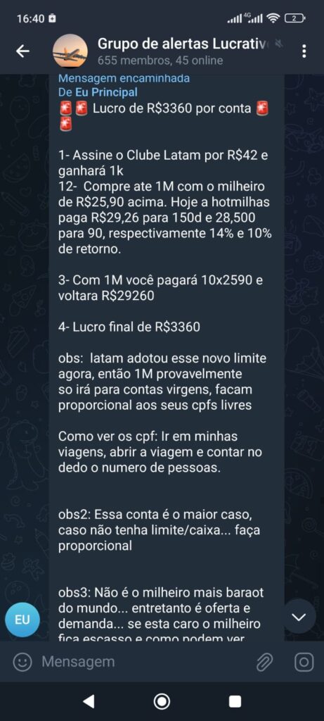 Passo a passo para R$3360 de lucro