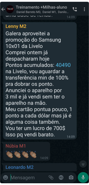 Lucro de R$ 700,00