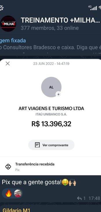 Aluno faturando mais de R$13.000