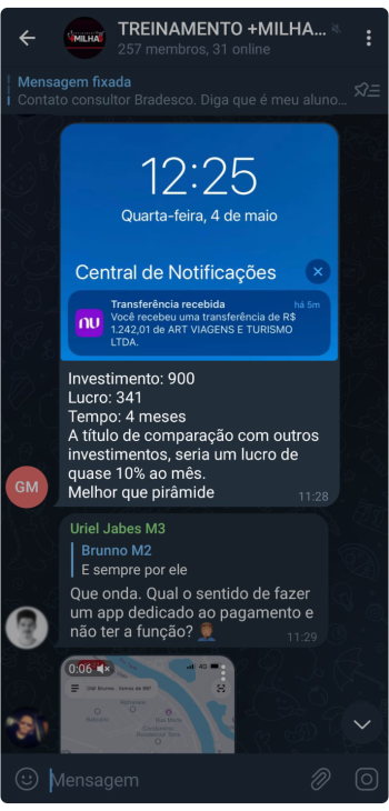 Lucro de mais de 10% ao mês!